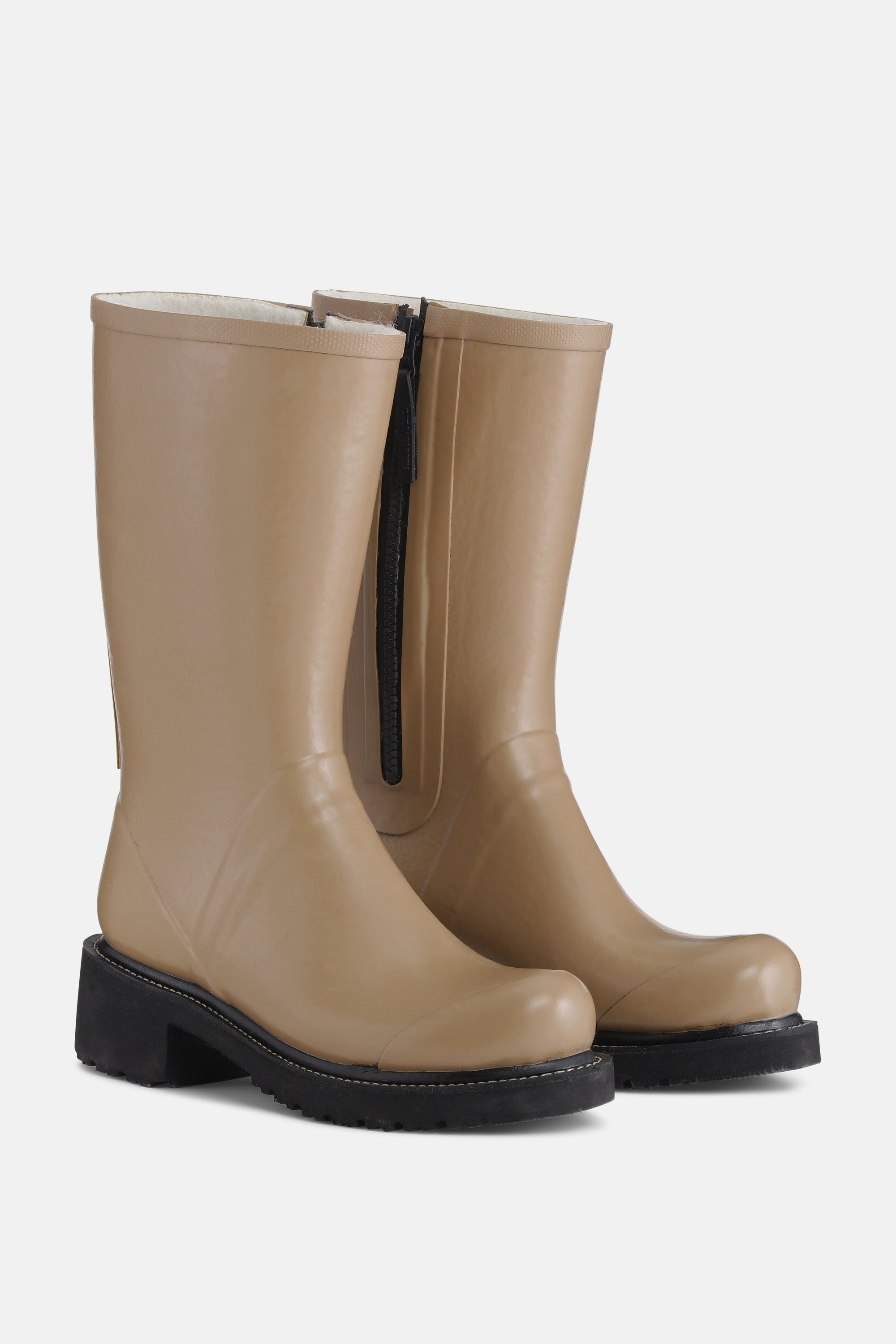 Ilse Jacobsen Hornbæk Footwear 3/4 Rubber Boots With Zip Rain boots 224 Otter